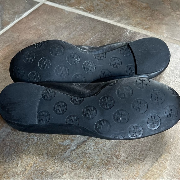 Tory Burch Black Reva Ballet Flats Size 7 - Picture 4 of 7